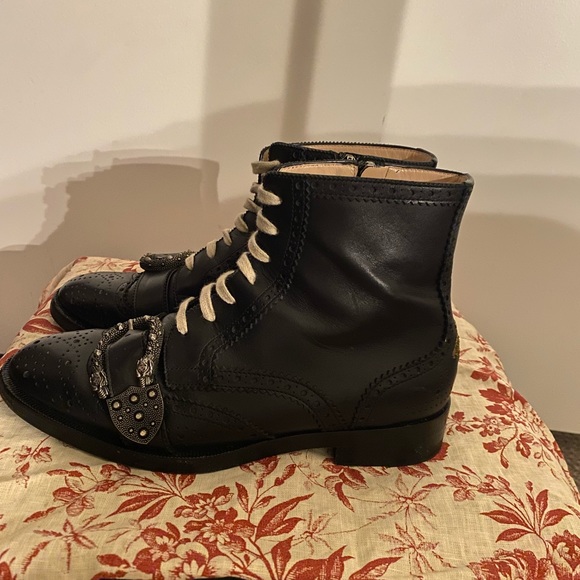 Gucci Black Queercore Boots Brogue Boots 38 1/2 - Picture 7 of 10